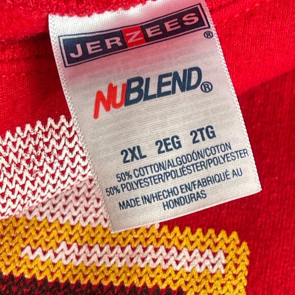 JERZEES Santa Suits Me Ugly Christmas Sweatshirt Size 2XL - Picture 4 of 5